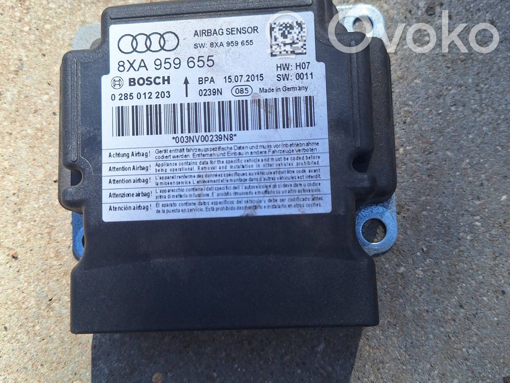Audi A1 Airbag control unit/module 