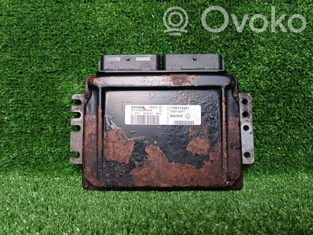 Engine control unit/module   S110030204C,7700112451,7700110471