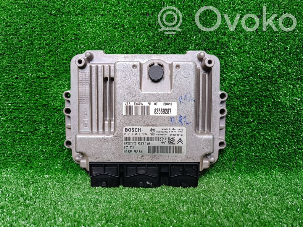 Engine control unit/module   9655698280,0281011234