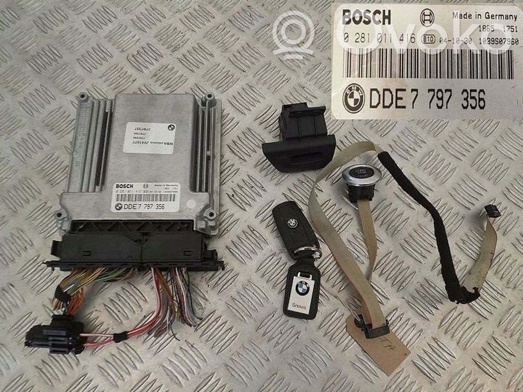 BMW 1 E81 E87 Engine ECU kit and lock set 