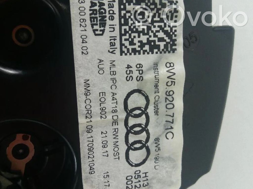 Audi A4 S4 B9 Speedometer (instrument cluster) 