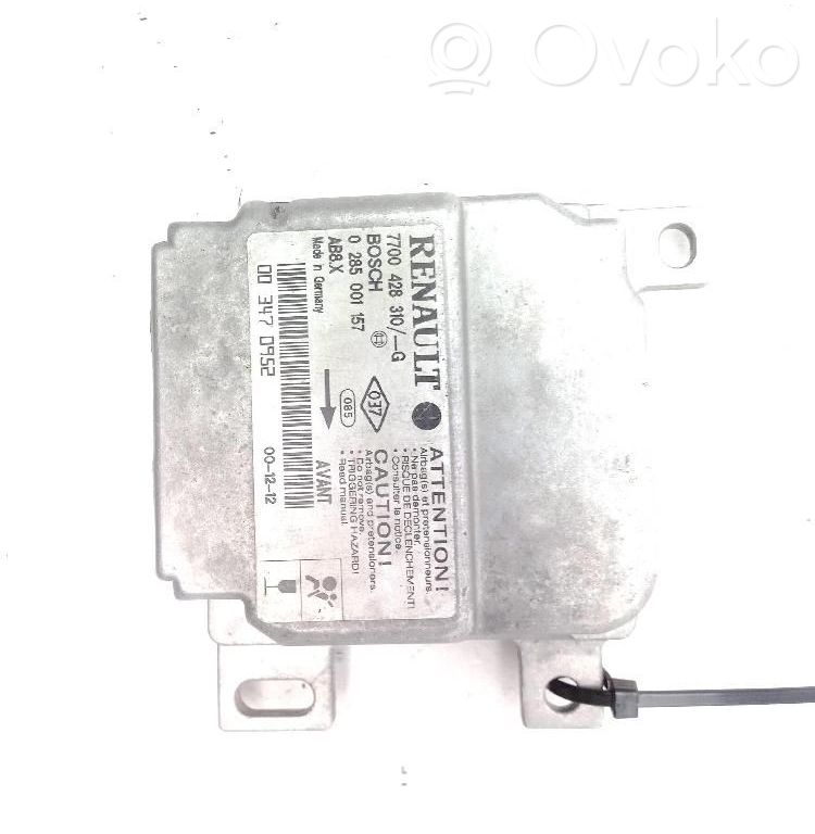 Unidad de control/módulo del Airbag   0285001157
