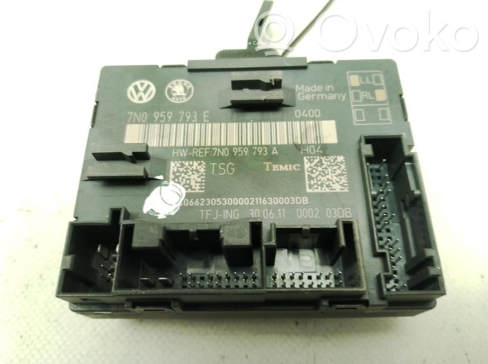 Skoda Yeti (5L) Unité de commande module de porte