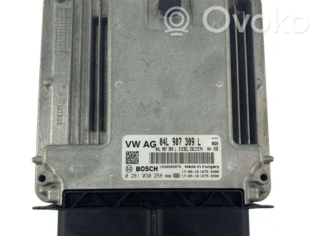 Engine control unit/module   04L907309L,0281030258,0281030258