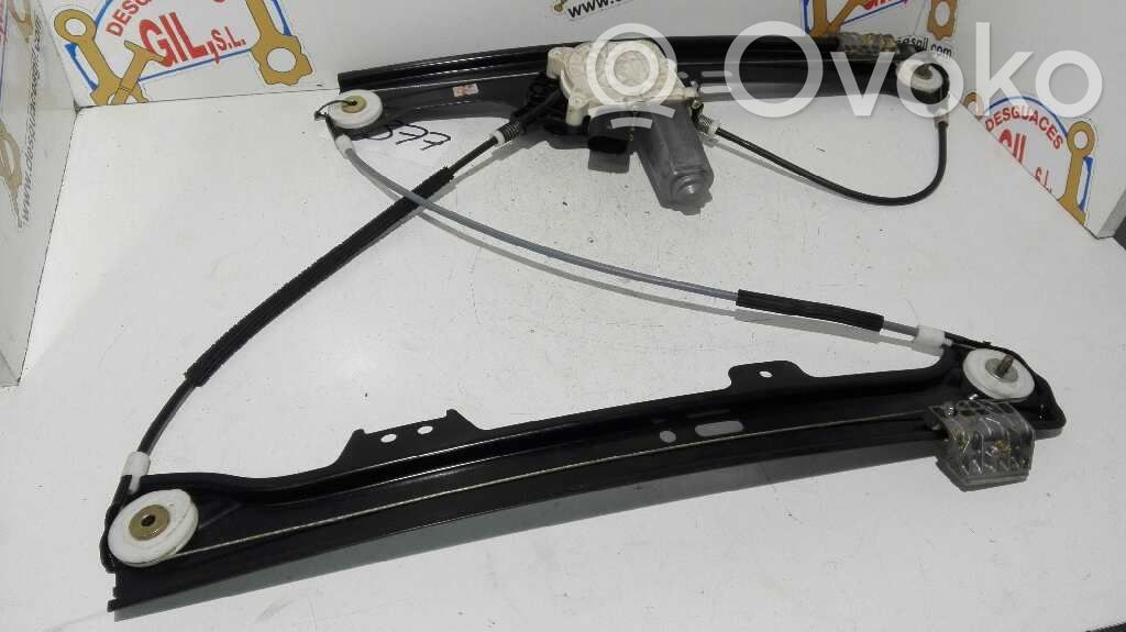 Front door window regulator with motor   994441,7377