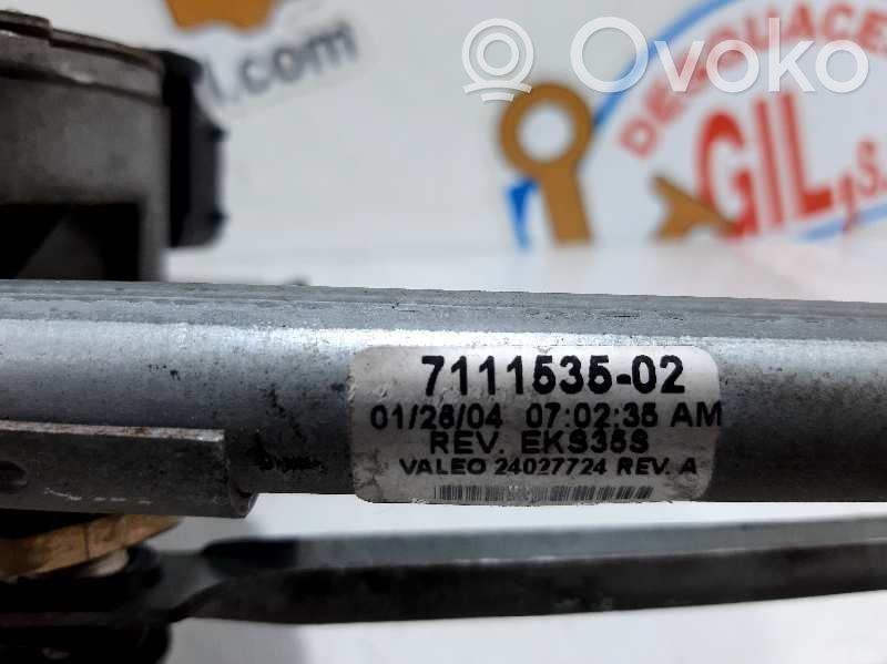 BMW X5 E53 Motor y varillaje del limpiaparabrisas delantero 