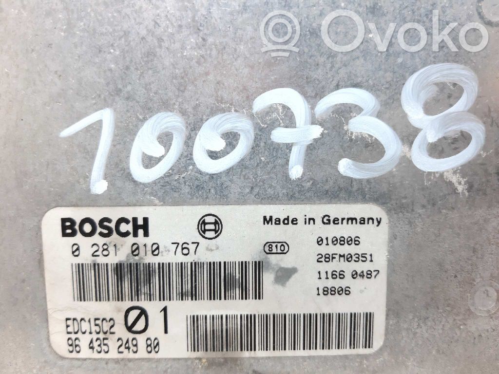 Peugeot 206 Unitate/modul de control motor 