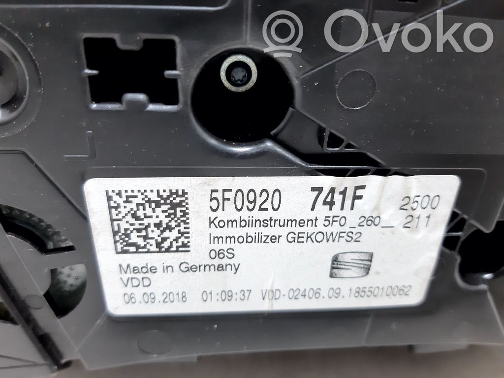 Seat Leon (5F) Tachimetro (quadro strumenti) 