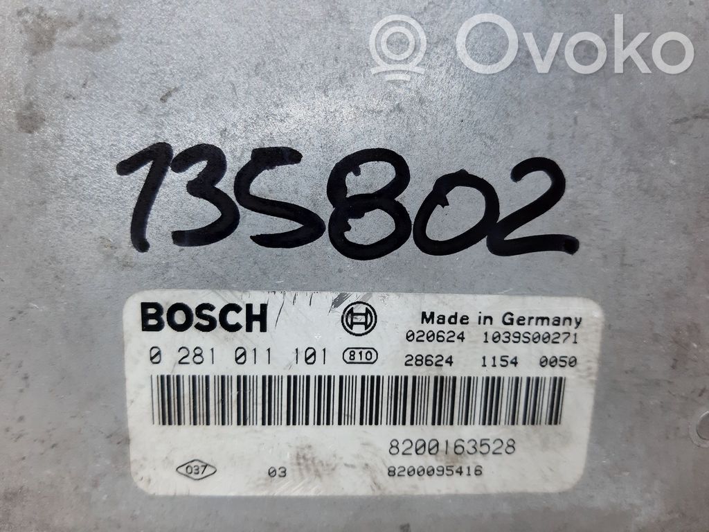 Engine control unit/module   8200095416,135802