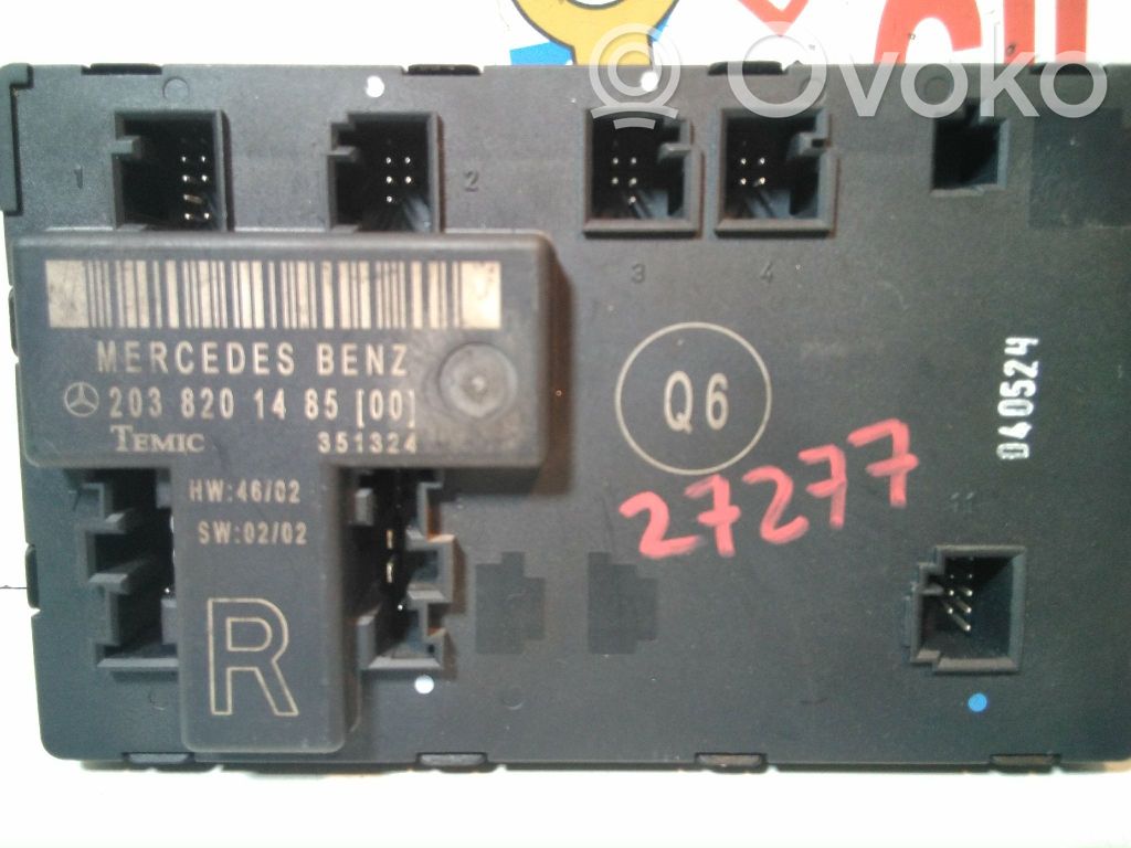 Mercedes-Benz C W203 Door central lock control unit/module 