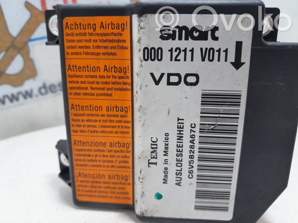 Smart ForTwo I Airbag control unit/module 