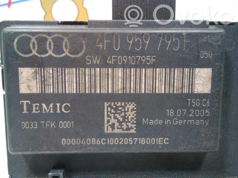 Audi A6 S6 C6 4F Sterownik / Moduł centralnego zamka 