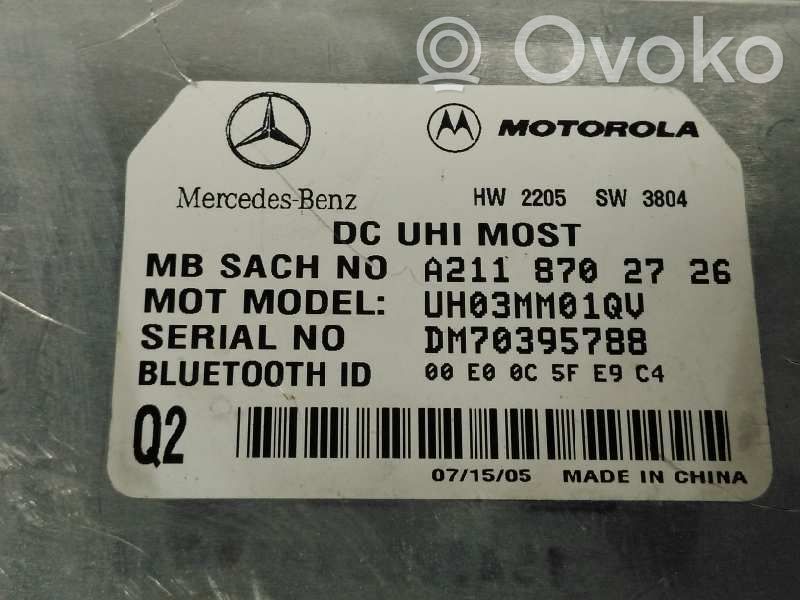 Mercedes-Benz E W211 Unitate/modul control telefon 