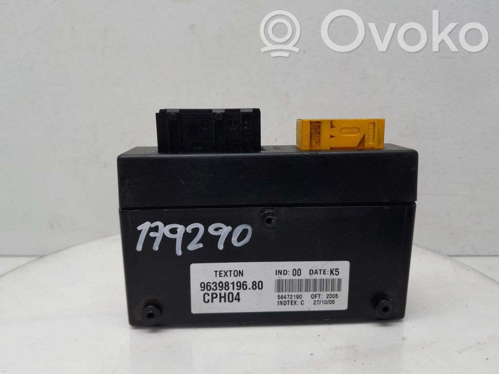 Imobilaizera vadības bloks   9639819680,179290