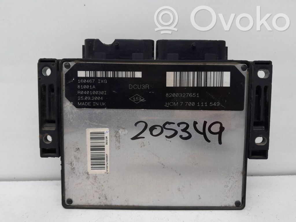 Engine control unit/module   8200327651,205349