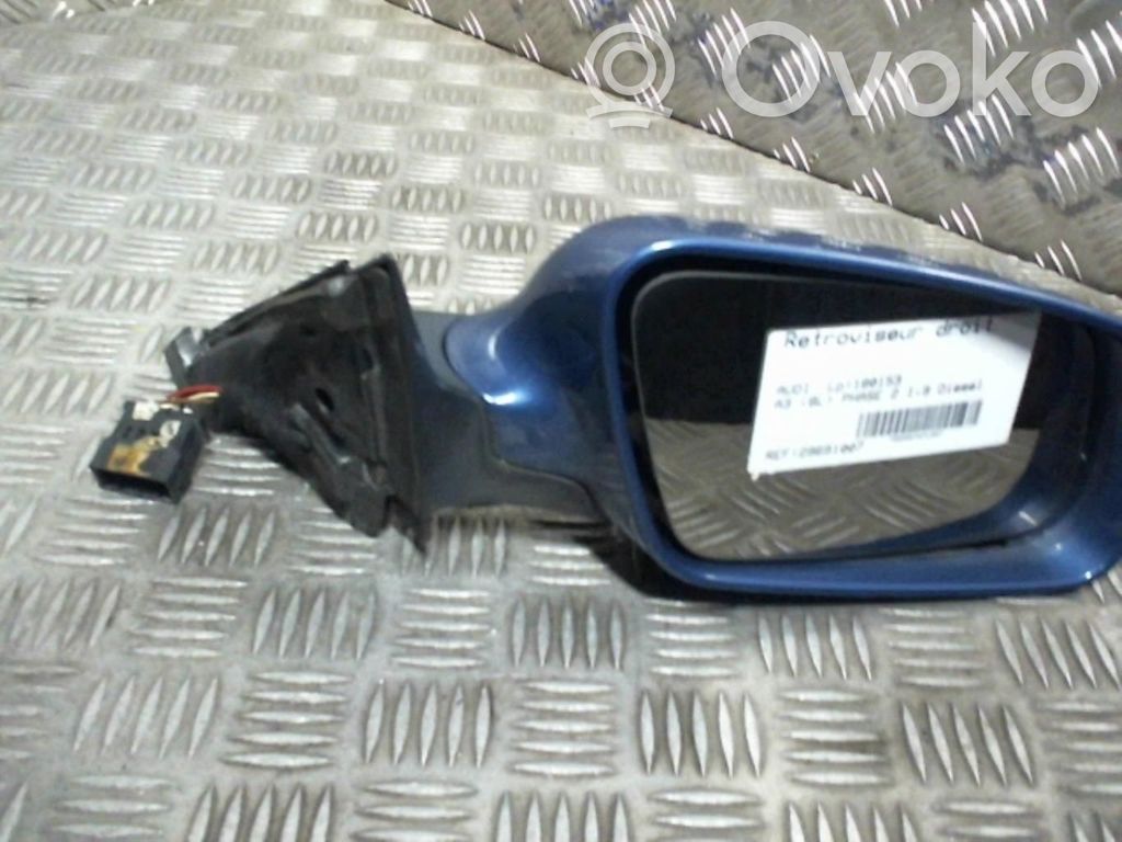 Audi A3 S3 8L Manualne lusterko boczne drzwi przednich 