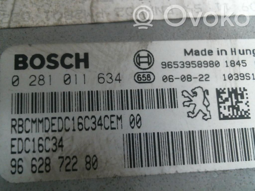 Peugeot 307 Unidad de control/módulo del motor 