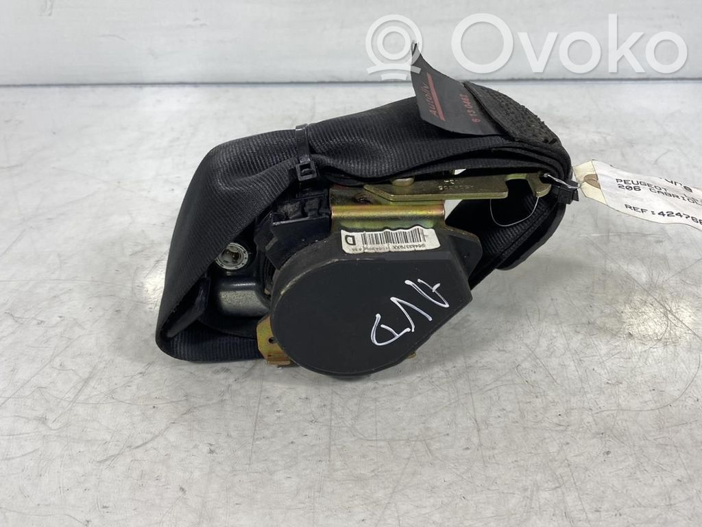 Peugeot 206 CC Hebilla del cinturón delantero 