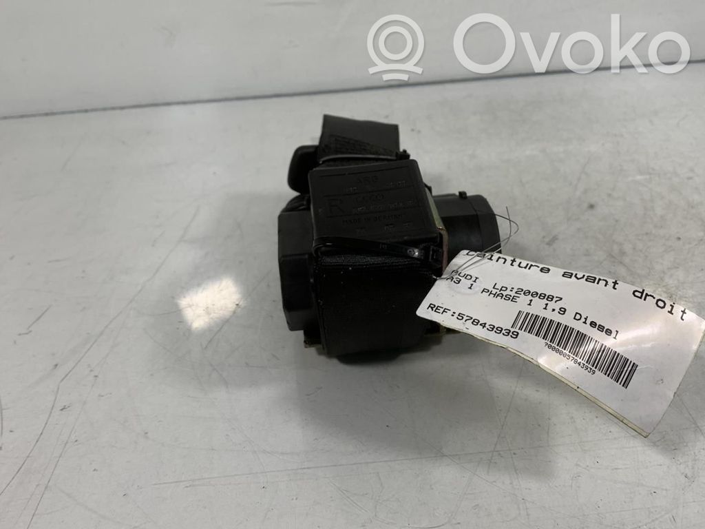 Audi A3 S3 8L Hebilla del cinturón delantero 