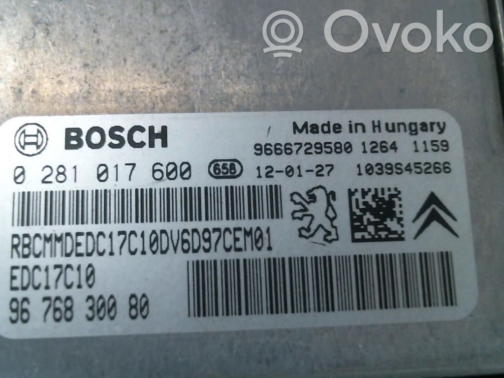 Citroen Berlingo Engine control unit/module 