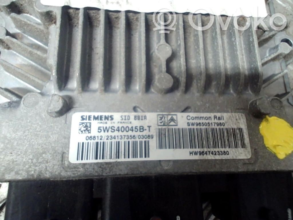 Peugeot 307 Engine control unit/module 
