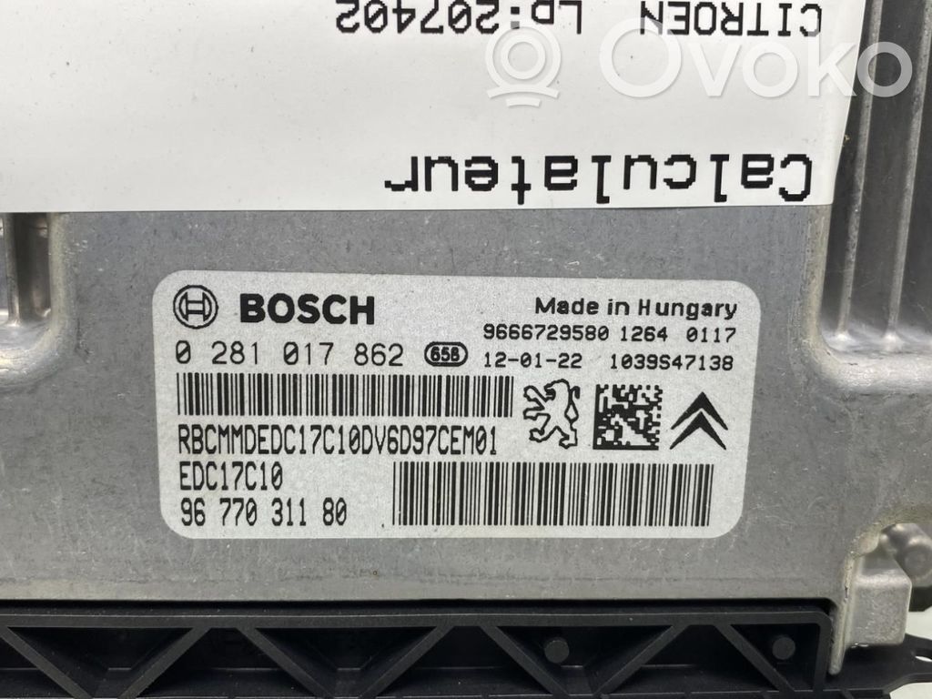 Citroen C4 II Engine control unit/module 