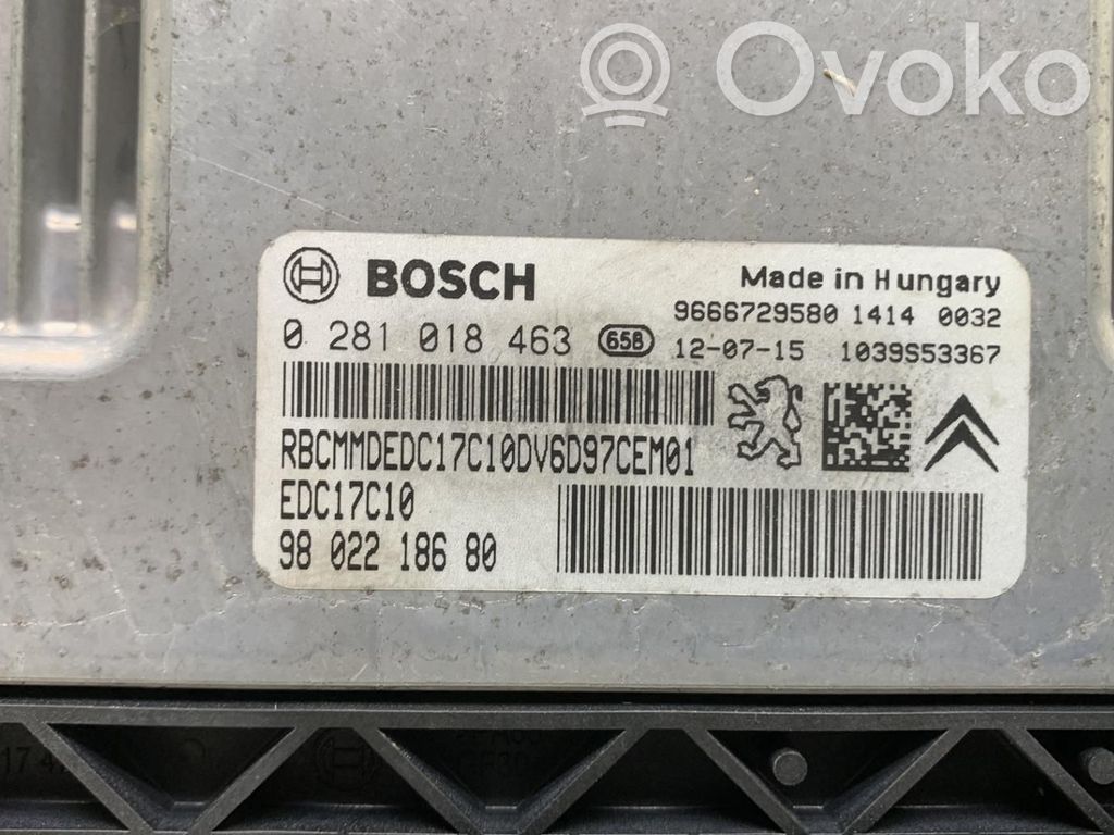 Citroen C4 II Engine control unit/module 