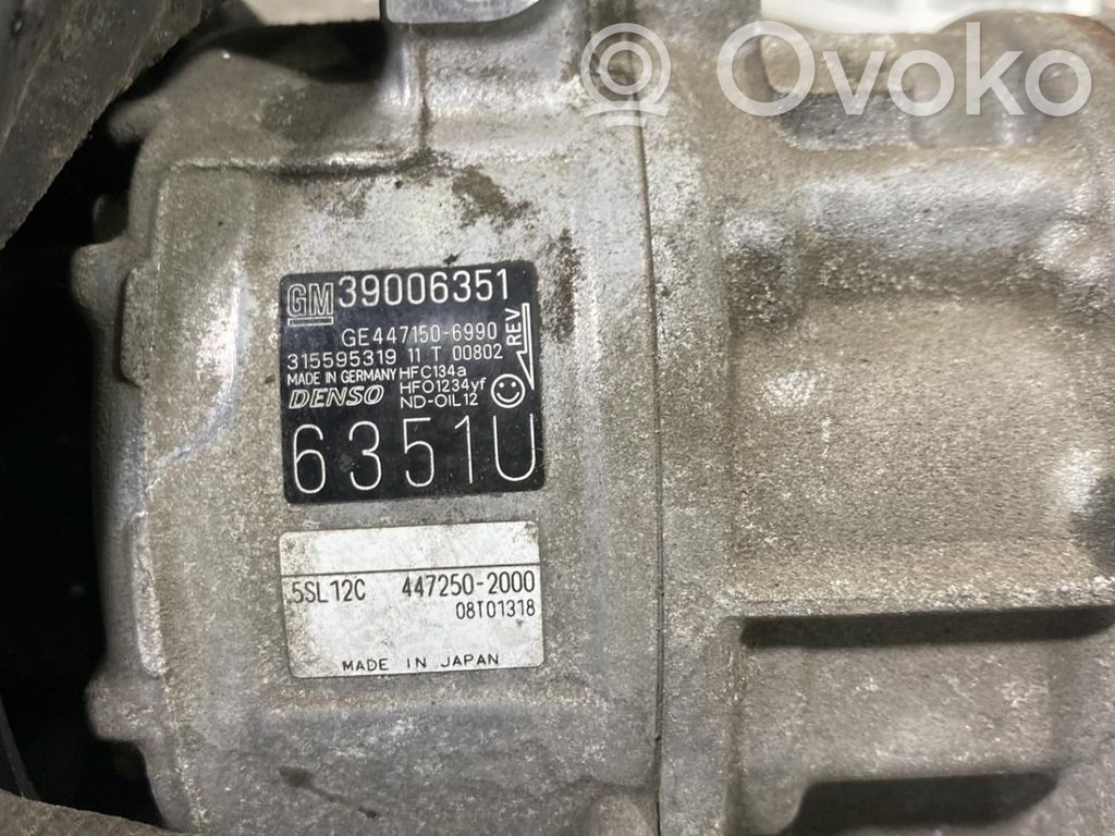 Opel Corsa E Air conditioning (A/C) compressor (pump) 