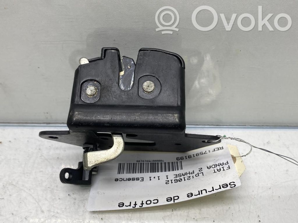 Fiat Panda II Blocco/chiusura/serratura del portellone posteriore/bagagliaio 