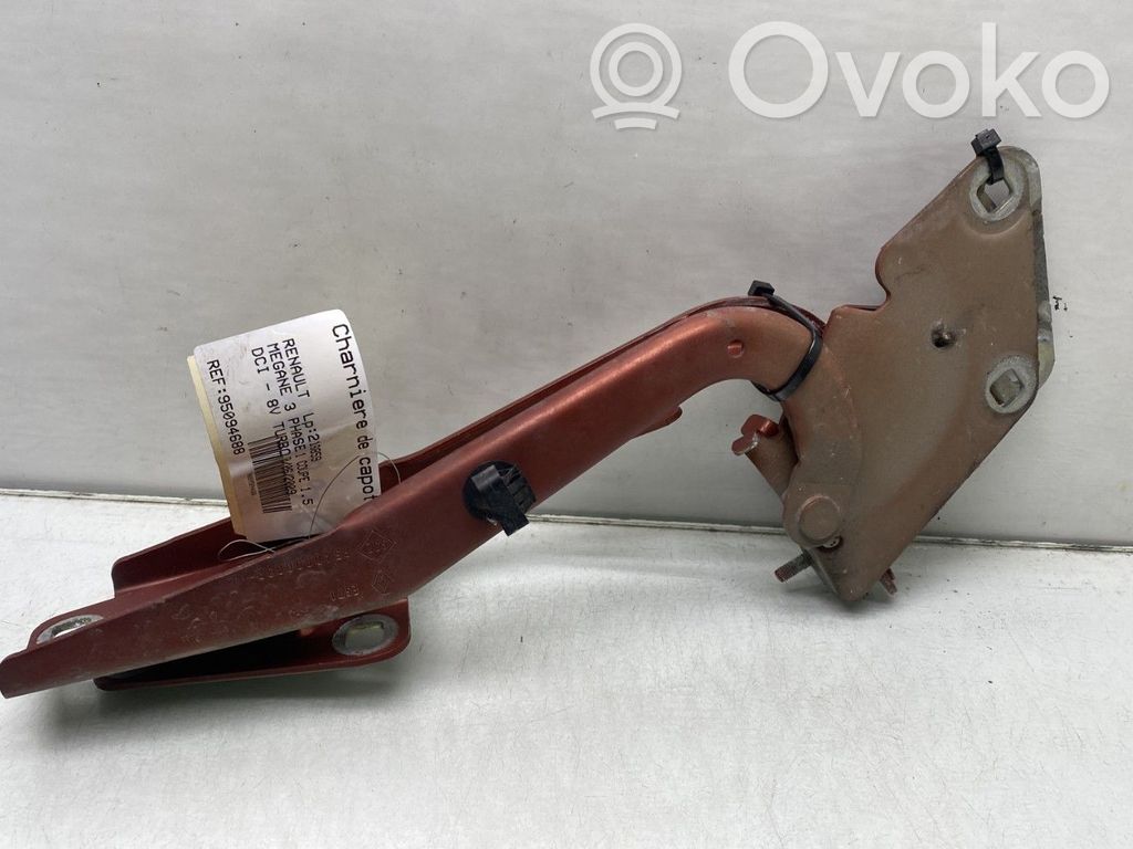 Renault Megane III Cerniere del vano motore/cofano 