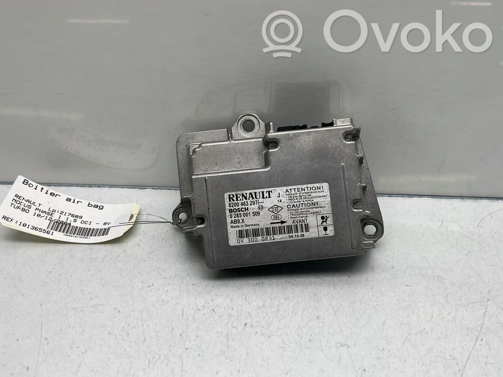Renault Modus Airbag control unit/module 