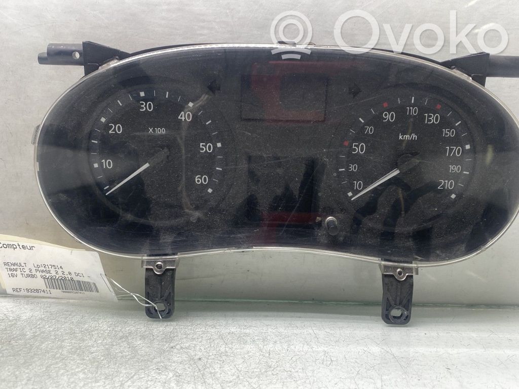 Renault Trafic II (X83) Geschwindigkeitsmesser Cockpit