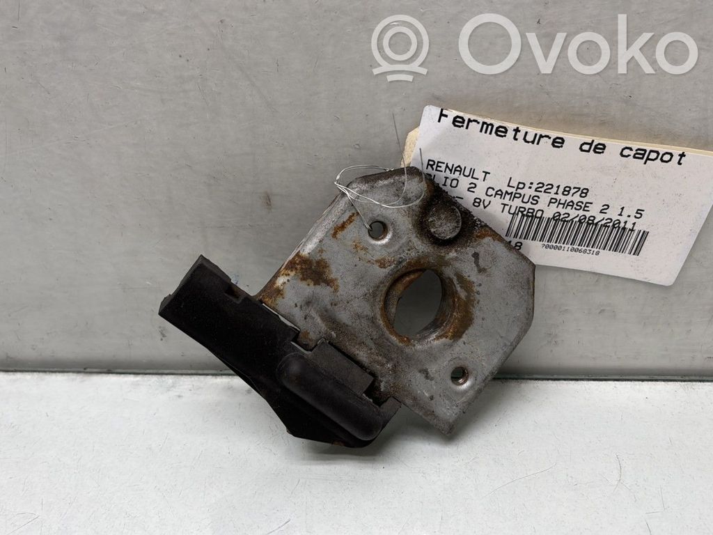 Renault Clio II Chiusura/serratura vano motore/cofano 