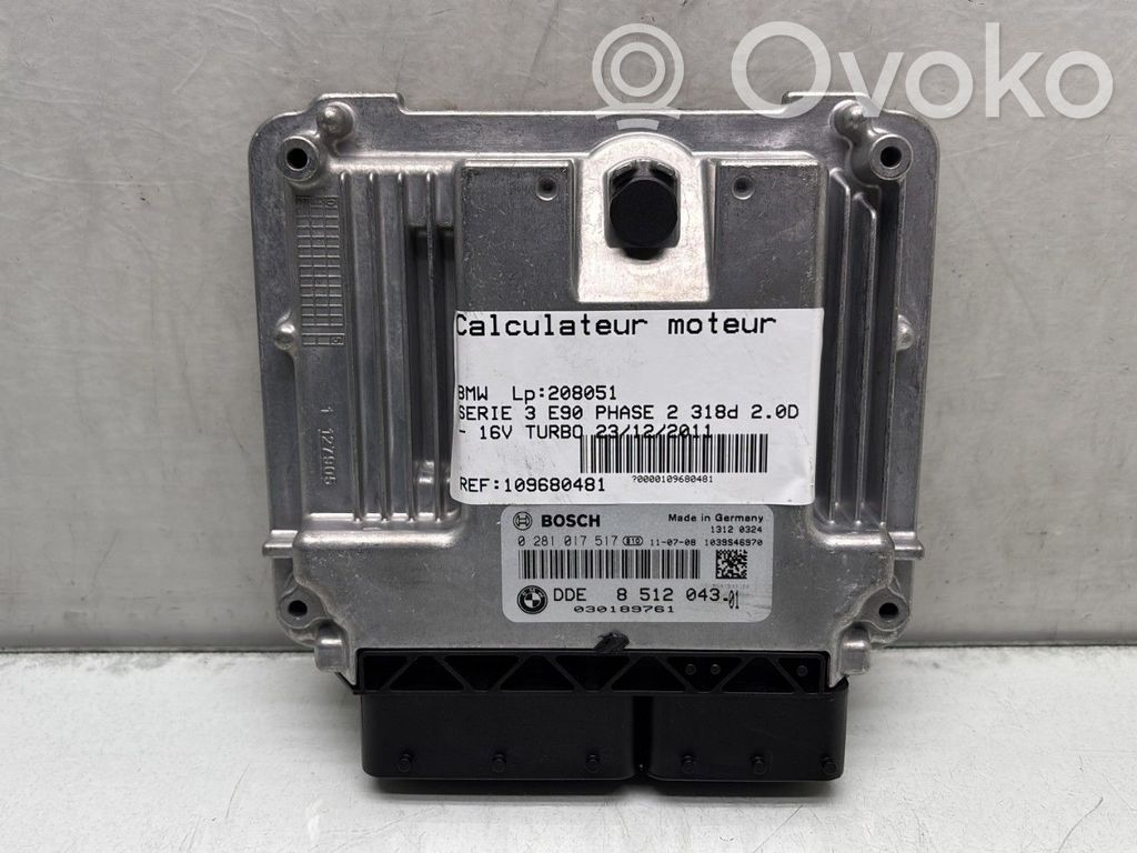 BMW 3 E90 E91 Engine control unit/module 
