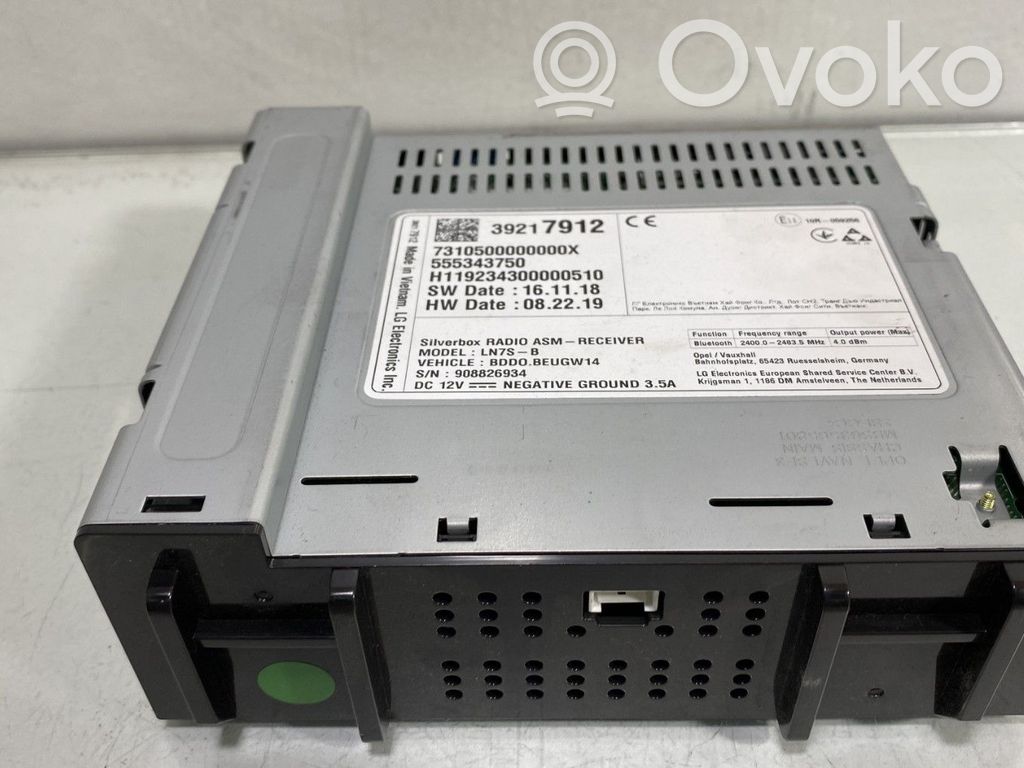 Opel Astra K Unità principale autoradio/CD/DVD/GPS 