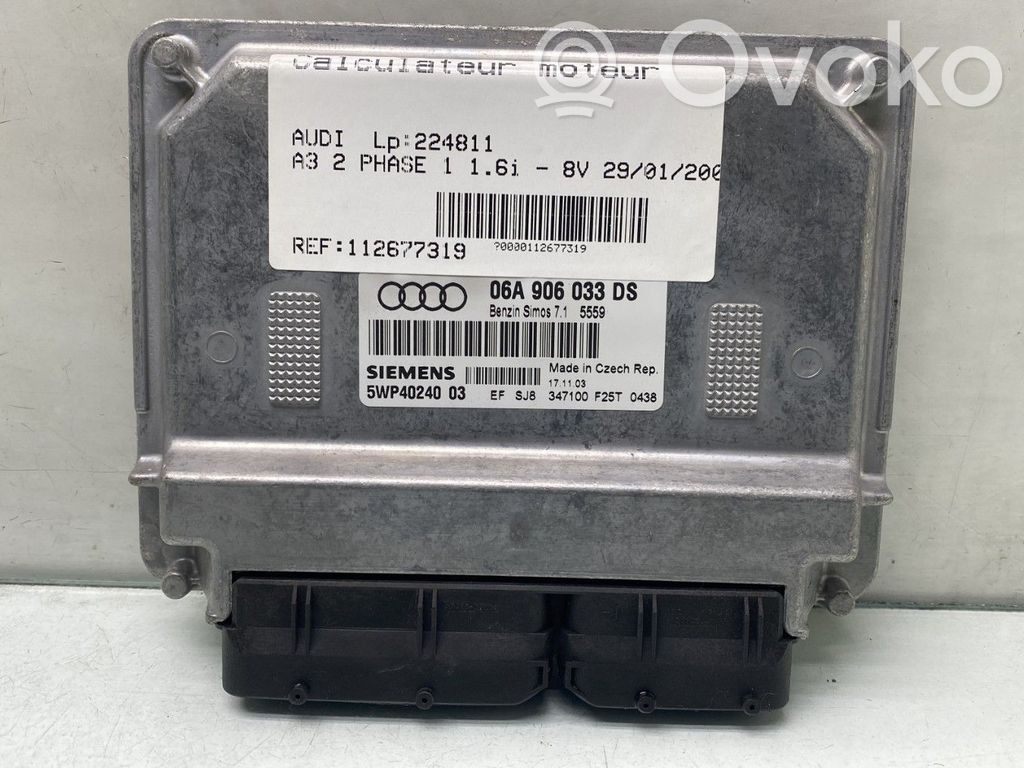 Audi A3 S3 8P Centralina/modulo del motore 