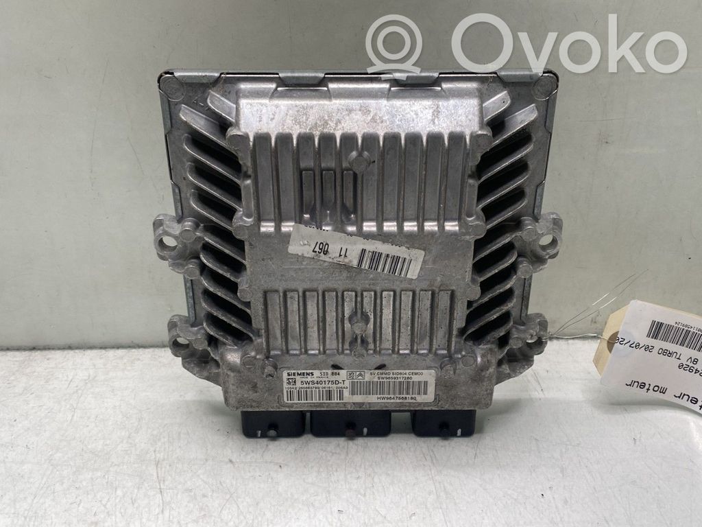Peugeot 1007 Engine control unit/module 