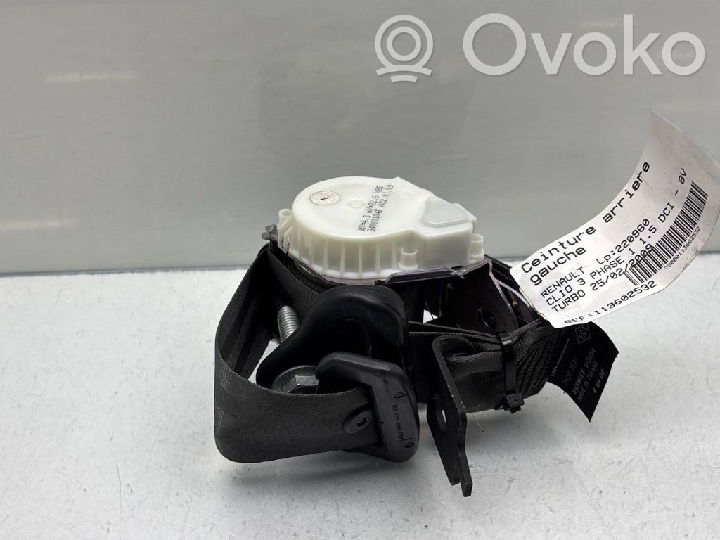 Renault Clio III Sicherheitsgurt hinten 