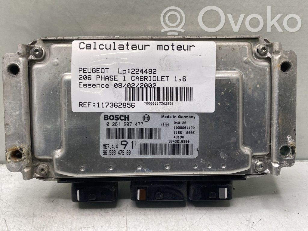Peugeot 206 CC Engine control unit/module 