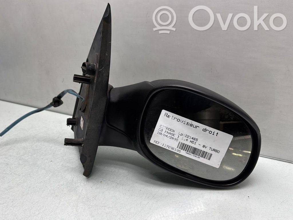 Citroen C2 Manualne lusterko boczne drzwi przednich 