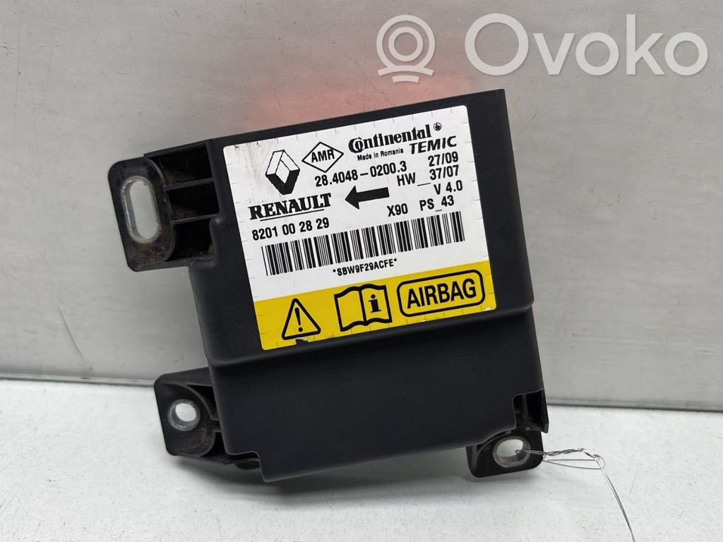 Dacia Sandero Airbag control unit/module 