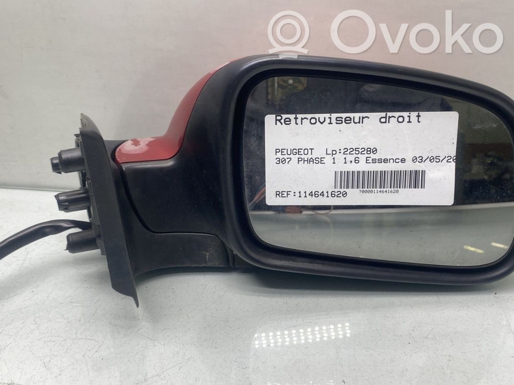 Peugeot 307 Manualne lusterko boczne drzwi przednich 