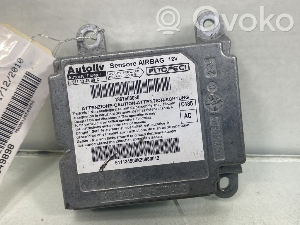 Peugeot Bipper Airbag control unit/module 