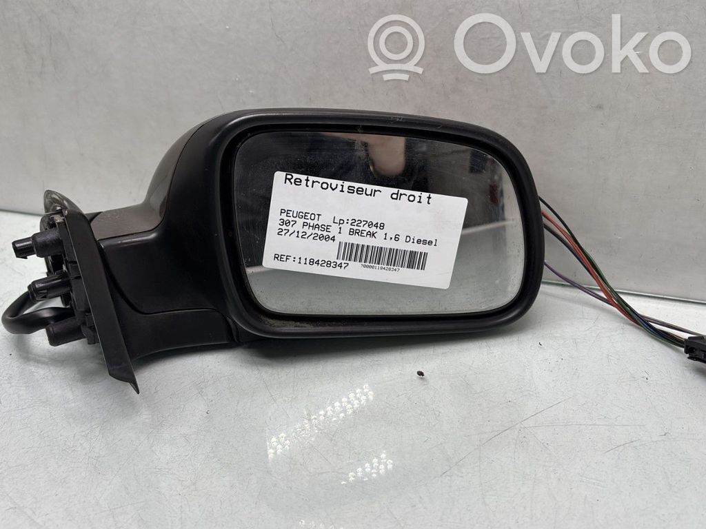 Peugeot 307 Manualne lusterko boczne drzwi przednich 