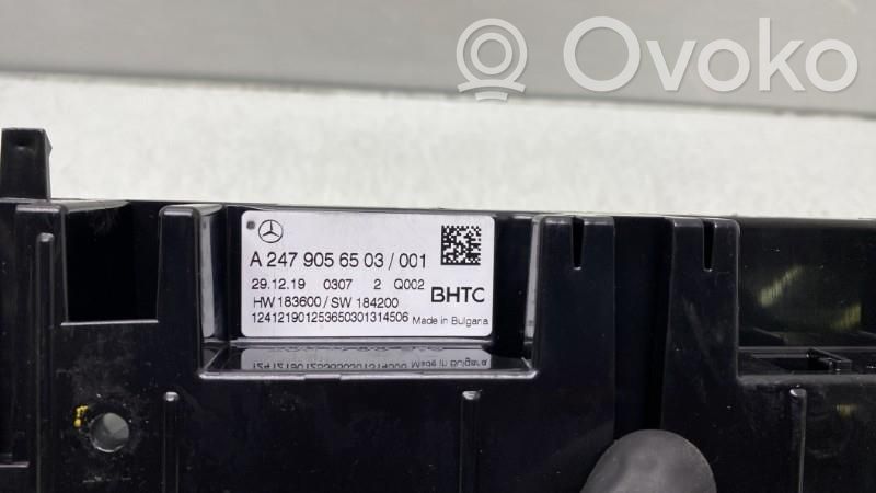 Mercedes-Benz CLA C118 X118 Climate control unit 
