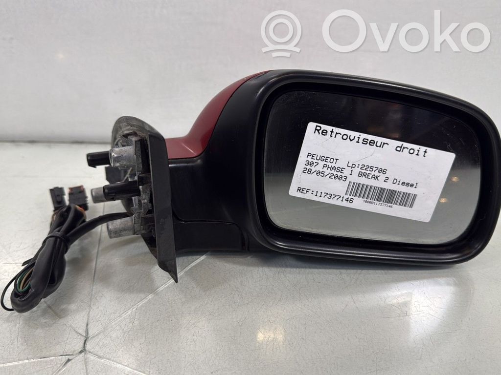 Peugeot 307 Manualne lusterko boczne drzwi przednich 