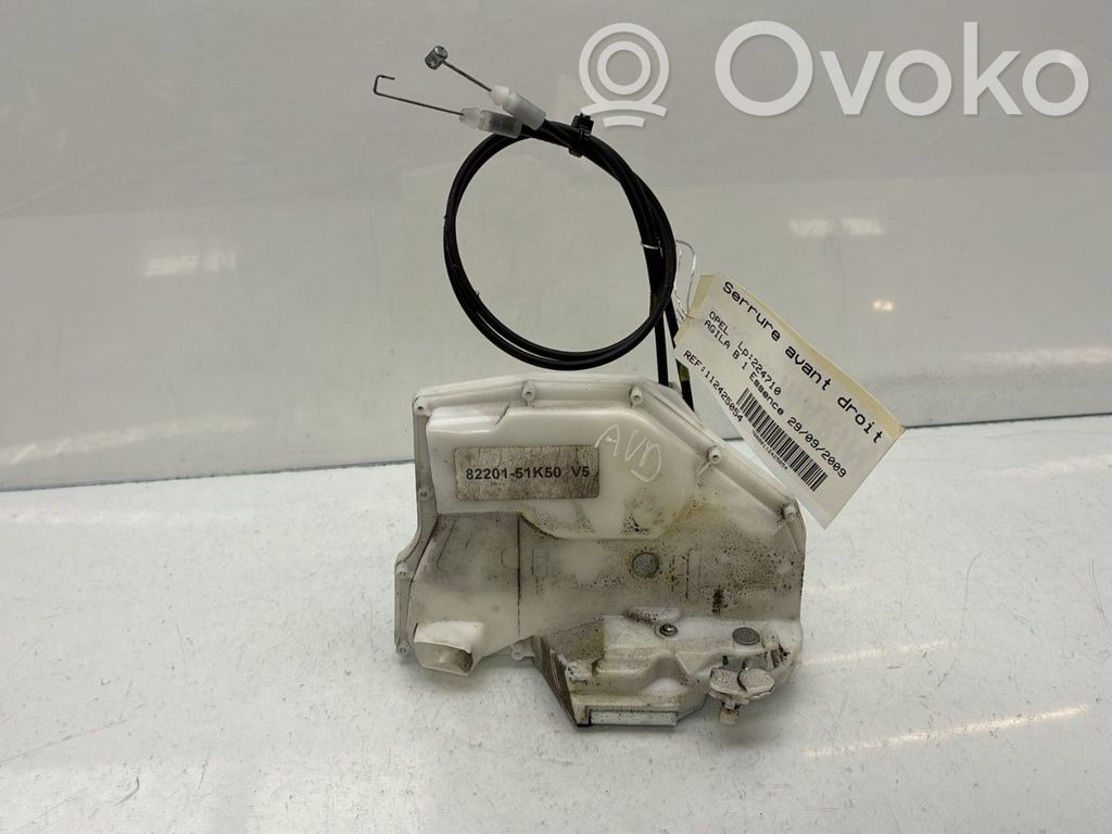 Opel Agila B Etuoven lukko 