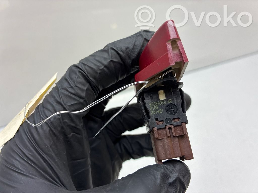 Citroen C5 Botón interruptor de luz de peligro 