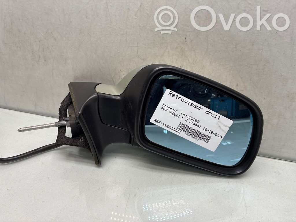 Peugeot 407 Manualne lusterko boczne drzwi przednich 