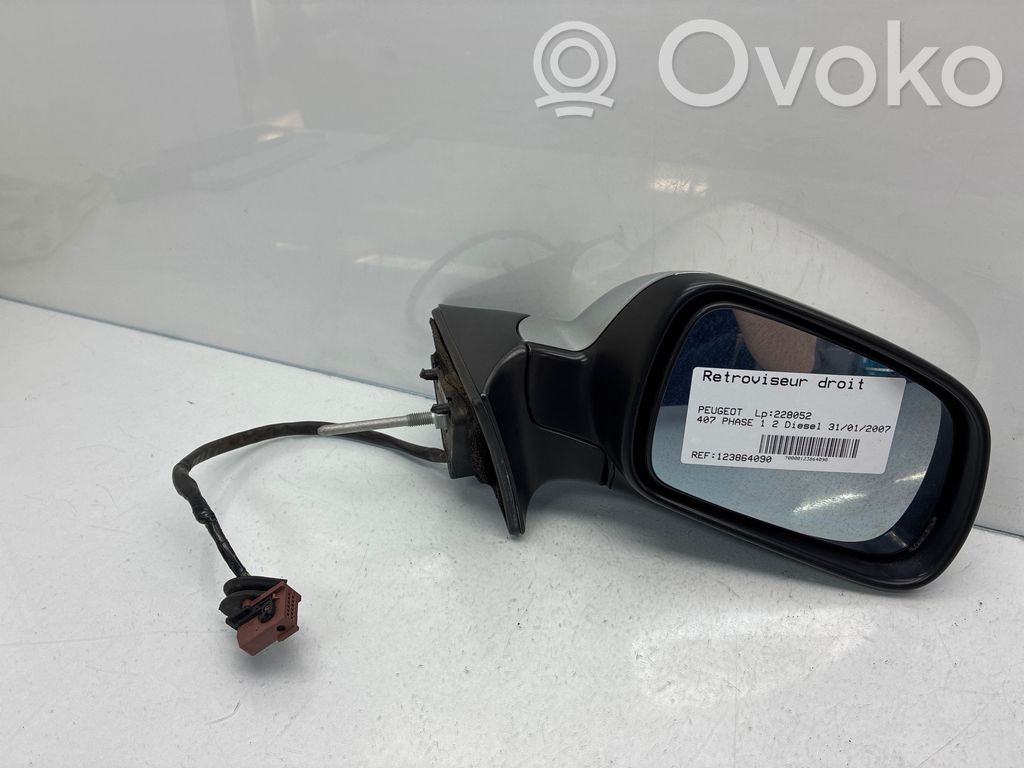 Peugeot 407 Manualne lusterko boczne drzwi przednich 